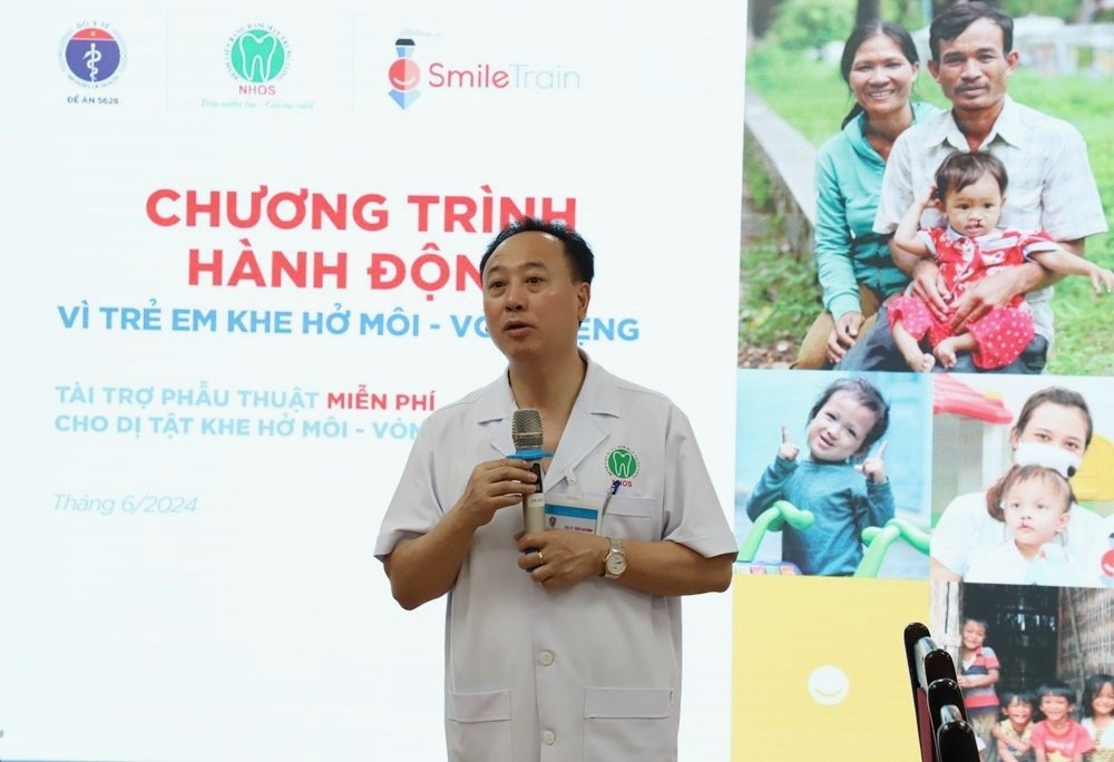 BỆNH VIỆN RĂNG HÀM MẶT TRUNG ƯƠNG HÀ NỘI PHỐI HỢP VỚI TỔ CHỨC SMILE TRAIN PHÁT ĐỘNG CHƯƠNG TRÌNH HÀNH ĐỘNG VÌ NGƯỜI BỆNH KHE HỞ MÔI VÒM MIỆNG